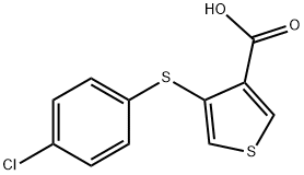 4-[(4-CHLOROPHENYL)THIO]THIOPHENE-3-CARBOXYLIC ACID Struktur