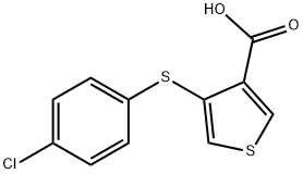 4-[(4-CHLOROPHENYL)THIO]THIOPHENE-3-CARBOXYLIC ACID Structure