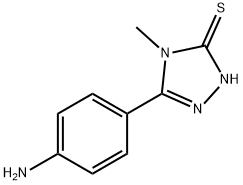 5-(4-AMINO-PHENYL)-4-METHYL-4 H-[1,2,4]TRIAZOLE-3-THIOL 化学構造式