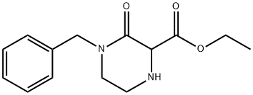 3-OXO-4-(PHENYLMETHYL)-2-PIPERAZINECARBOXYLIC ACID ETHYL ESTER 化学構造式