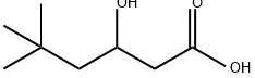 3-hydroxy-5,5-dimethylhexanoic acid Struktur