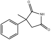 2-甲基-2-苯基琥珀酰亚胺,1497-17-2,结构式