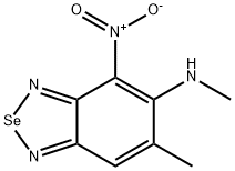 4-nitro-5-methylamino-6-methyl-2,1,3-benzoselenodiazole 化学構造式