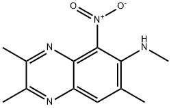2,3-DIMETHYL-5-NITRO-6-METHYLAMINO-7-METHYL-QUINOXALINE Structure