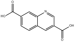 3,7-Quinolinedicarboxylicacid(9CI) Structure