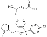 富马酸氯马斯汀 结构式