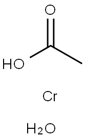 铬(II)乙酸,二聚体单水合物, 14976-80-8, 结构式