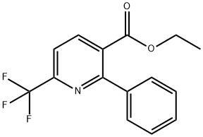 2-苯基-6-(三氟甲基)烟酸乙酯 结构式
