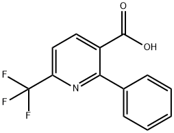 2-Phenyl-6-(trifluoromethyl)-3-pyridinecarboxylic acid Structure