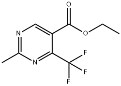 ETHYL 2-METHYL-4-(TRIFLUOROMETHYL)-5-PYRIMIDINECARBOXYLATE Structure