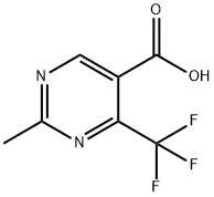 2-甲基-4-三氟甲基嘧啶-5-甲酸, 149771-24-4, 结构式
