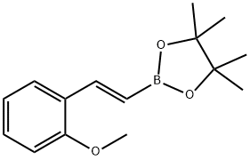2-Methoxy-trans-beta-styrylboronic acid pinacol ester Structure
