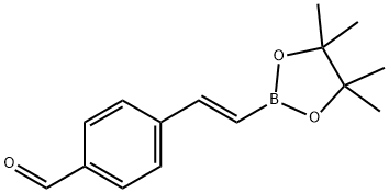 4-甲酰基苯乙烯硼酸频哪醇酯 结构式