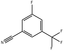 3-フルオロ-5-(トリフルオロメチル)ベンゾニトリル 化学構造式