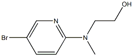 2-[(5-ブロモピリジン-2-イル)メチルアミノ]エタノール 化学構造式