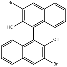 （S）-(+)-3,3'-二溴-1,1'-双-2-萘醇,149821-06-7,结构式