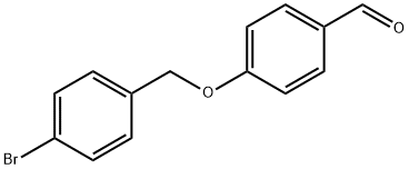 4-[(4-ブロモベンジル)オキシ]ベンゼンカルブアルデヒド 化学構造式