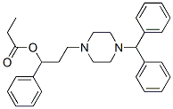 [3-(4-benzhydrylpiperazin-1-yl)-1-phenyl-propyl] propanoate 结构式