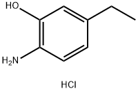 6-氨基-3-乙基苯酚盐酸盐, 149861-22-3, 结构式