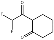 Cyclohexanone, 2-(difluoroacetyl)- (9CI) Structure