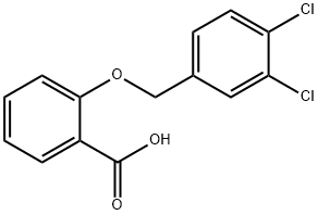 2-[(3,4-dichlorobenzyl)oxy]benzoic acid Structure