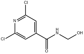 N4-HYDROXYMETHYL-2,6-DICHLOROISONICOTINAMIDE Structure