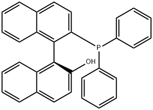(R)-2-Diphenyphosphino-2'-hydroxyl-1,1'-binaphthyl Structure