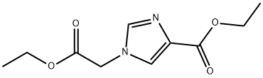 Ethyl 1-(2-ethoxy-2-oxoethyl)-1H-imidazole-4-carboxylate Structure