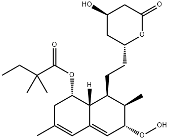 6(S)-Hydroperoxy Simvastatin Struktur