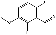 2,6-ジフルオロ-3-メトキシベンズアルデヒド 化学構造式
