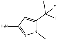 1-甲基-5-(三氟甲基)-1H-吡唑-3-氨基, 149978-42-7, 结构式