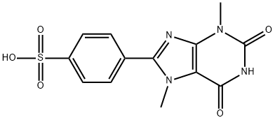 3,7-Dimethyl-8-p-sulfophenylxanthine Structure