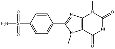 3,7-Dimethyl-8-(p-sulfonamidophenyl)xanthine Structure