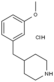 4-[(3-METHOXYPHENYL)METHYL]-PIPERIDINE HYDROCHLORIDE Structure
