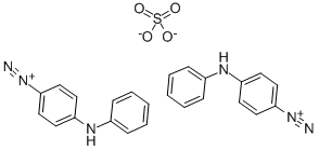 p-anilinobenzenediazonium sulphate (2:1) Struktur