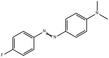 p-[(p-フルオロフェニル)アゾ]-N,N-ジメチルアニリン 化学構造式