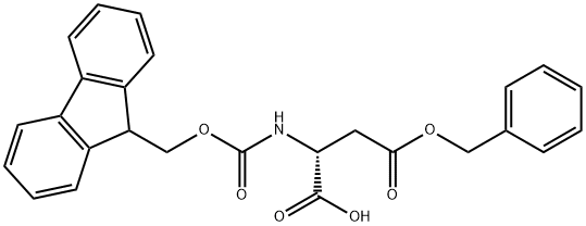 N-[芴甲氧羰基]-D-天冬氨酸 4-苄酯, 150009-58-8, 结构式