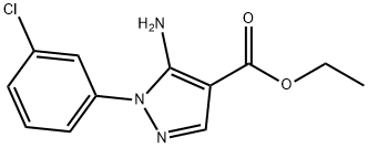 ETHYL 5-AMINO-1-(3-CHLOROPHENYL)-1H-PYRAZOLE-4-CARBOXYLATE Structure