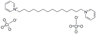 二高氯酸十四亚甲基二吡啶盐, 15001-42-0, 结构式