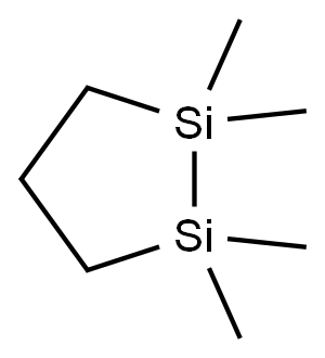 1,1,2,2-テトラメチル-1,2-ジシラシクロペンタン 化学構造式