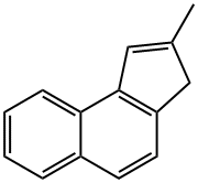 2-メチルベンゾ[e]インデン (1H-, 3H-体混合物) 化学構造式