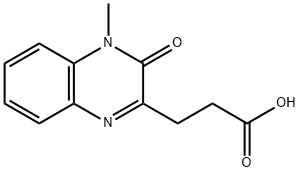 3-(3,4-Dihydro-4-methyl-3-oxoquinoxalin-2-yl)propionic acid, 3-(2-Carboxyethyl)-1,2-dihydro-1-methyl-2-oxoquinoxaline Struktur