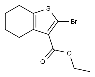 Ethyl 2-BroMo-4,5,6,7-tetrahydro-benzo[b]thiophene-3-carboxylate Structure