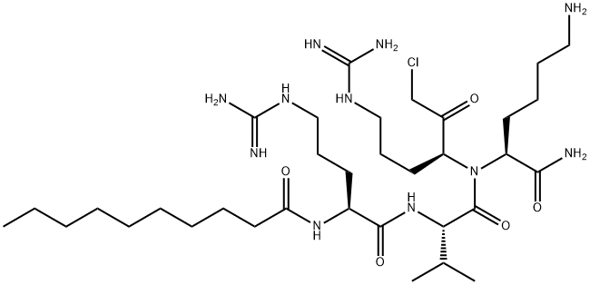 DECANOYL-ARG-VAL-LYS-ARG-CHLOROMETHYLKETONE Structure