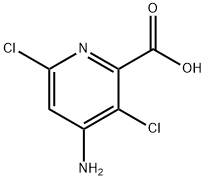 4-氨基-3,6-二氯吡啶-2-甲酸, 150114-71-9, 结构式