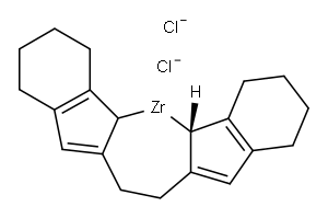 RAC-ETHYLENEBIS(4,5,6,7-TETRAHYDRO-1-INDENYL)ZIRCONIUM DICHLORIDE Structure