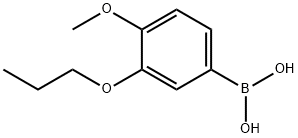 4-メトキシ-3-プロポキシフェニルボロン酸 化学構造式