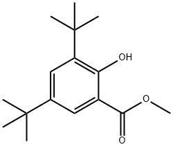 3,5-二叔丁基-2-羟基苯甲酸甲酯, 15018-03-8, 结构式