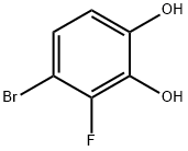 4-溴-3-氟苯-1,2-二醇, 150190-99-1, 结构式