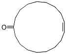 (E)-9-シクロヘプタデセン-1-オン 化学構造式